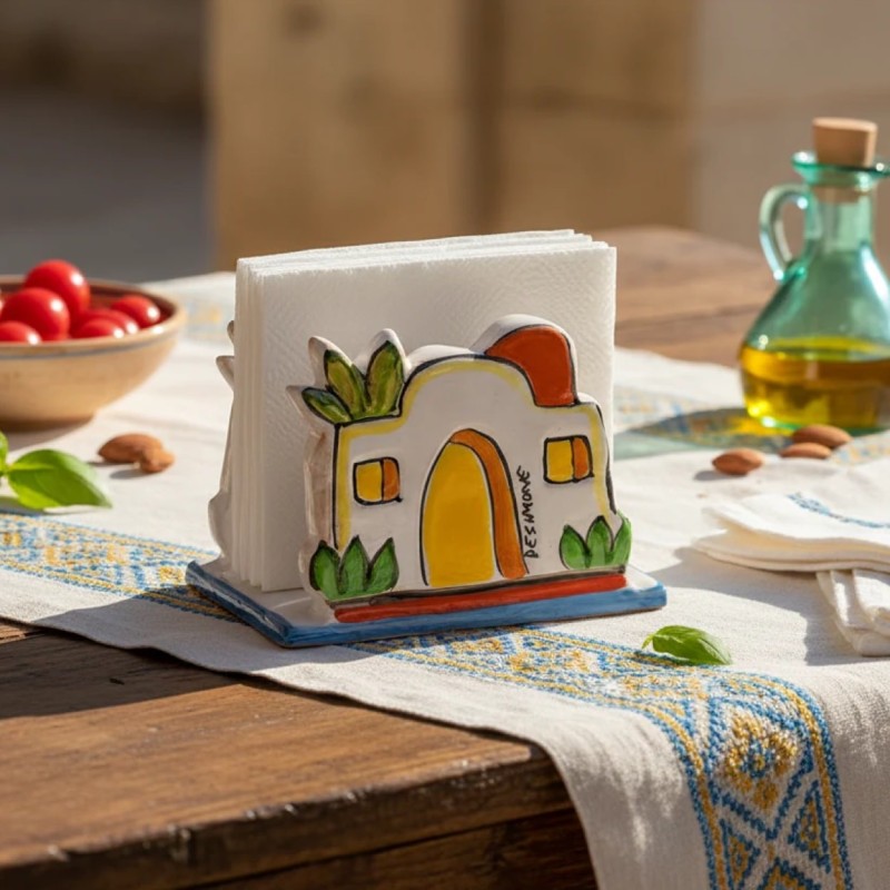 Portatovaglioli Dammusi ceramiche siciliane de simone