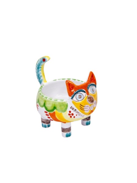 Gatto vaso Portapianta Folk GT207 Ceramiche De Simone