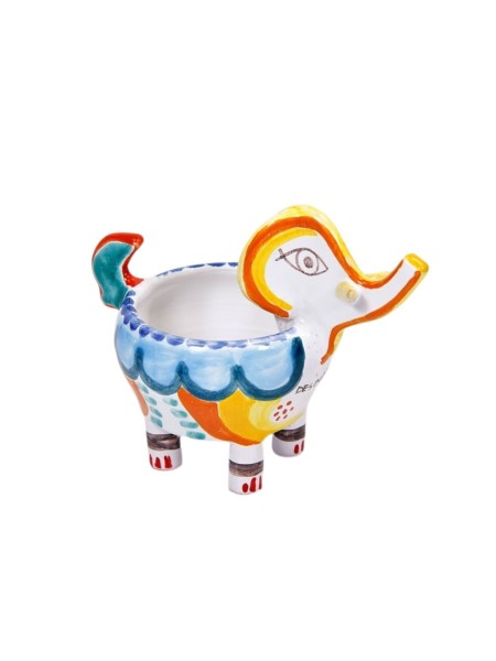 Elephant Vase Folk De Simone pottery