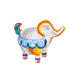 Elephant Vase Folk De Simone pottery