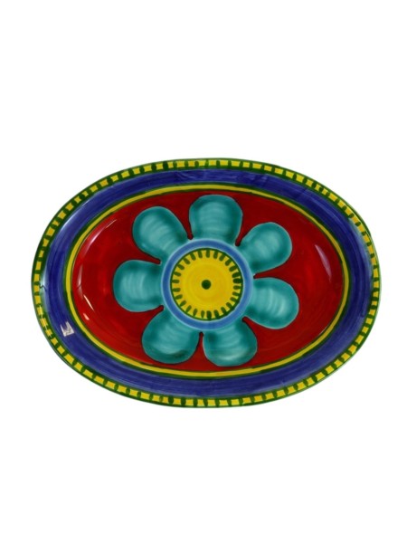 Piatto Ovale Vulcano OVVU Ceramiche De Simone