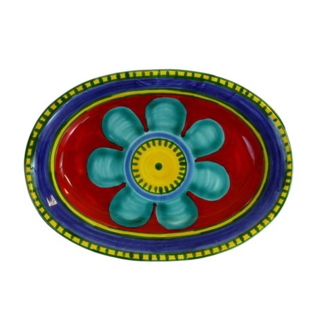 Piatto Ovale Vulcano OVVU Ceramiche De Simone