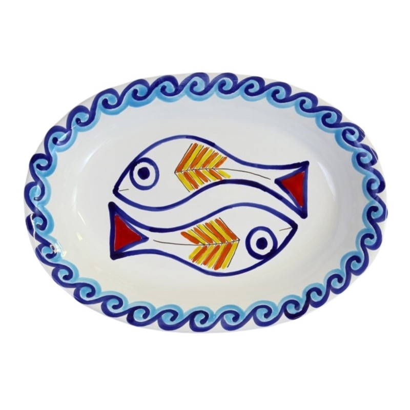Piatto Ovale Scirocco Ceramiche De Simone
