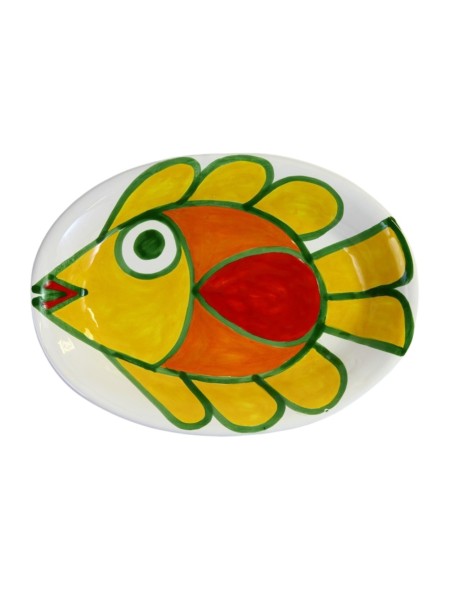 Piatto Ovale Panarea Ceramiche De Simone