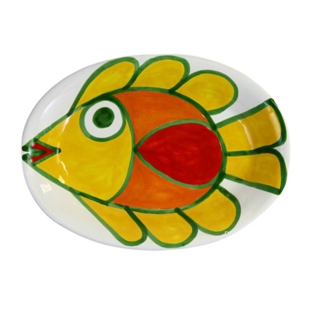 Piatto Ovale Panarea Ceramiche De Simone