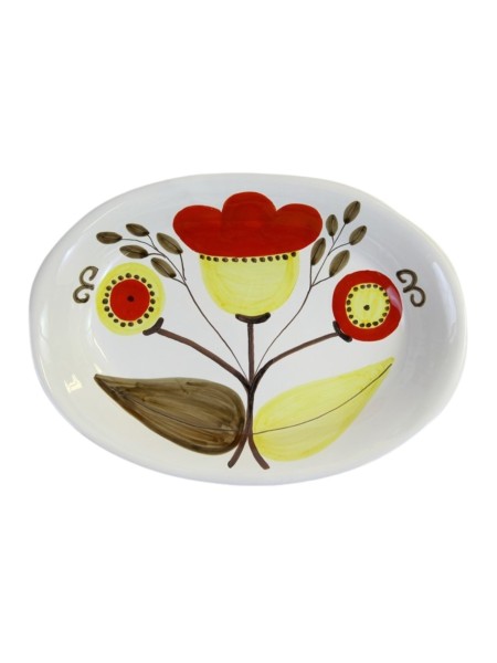 Piatto Ovale Eolie Ceramiche De Simone