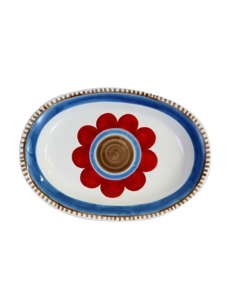 Piatto Ovale Lampedusa Ceramiche De Simone