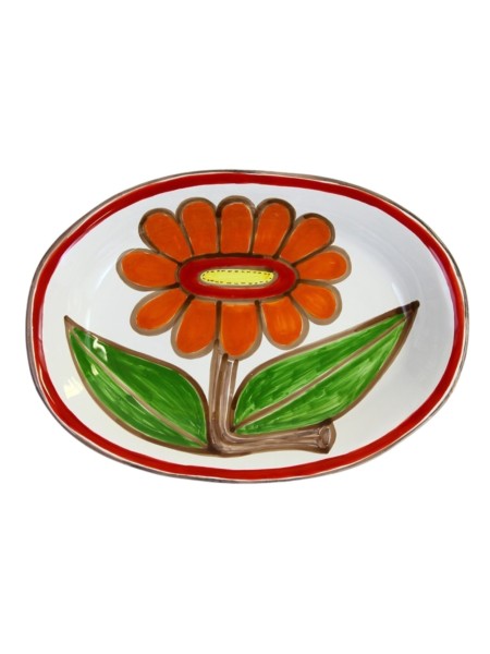 Piatto Ovale Linosa Ceramiche De Simone