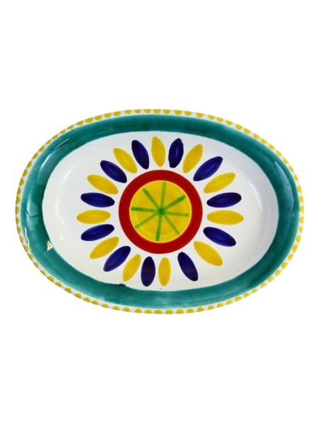 Piatto Ovale Lipari Ceramiche De Simone