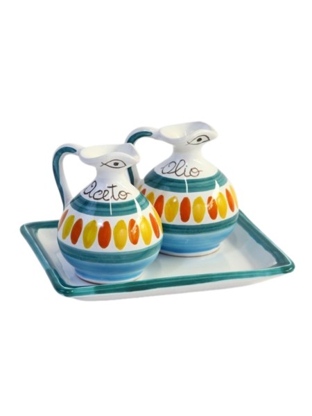 Set Olio e Aceto Solunto Ceramiche De Simone