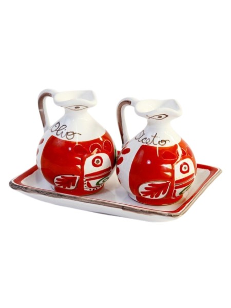 Set Olio e Aceto Marettimo Ceramiche De Simone
