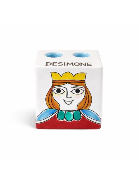 Pencil holder cube Folk Queen