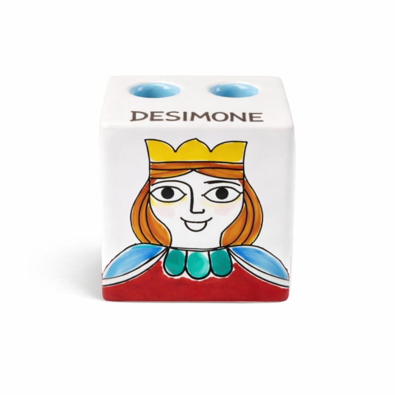 Pencil holder cube Folk Queen