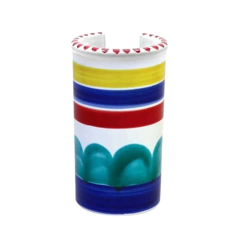 Portabicchieri artigianale Alicudi ceramiche de simone