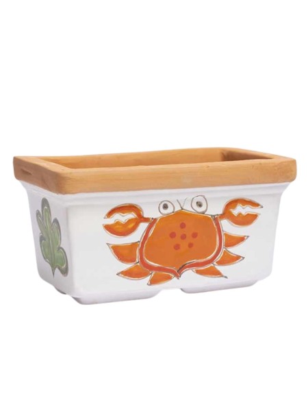 Rectangular planter Folk Crab Cancer