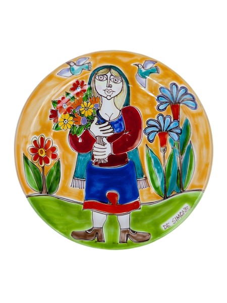 Piatto tondo DS 18 cm Raccolta di Fiori DS-48