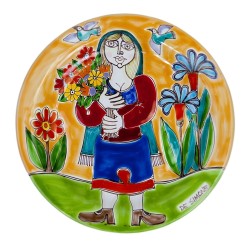 Circular plate DS 18 cm Flowers Harvest DS-48