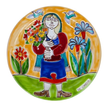 Circular plate DS 18 cm Flowers Harvest DS-48
