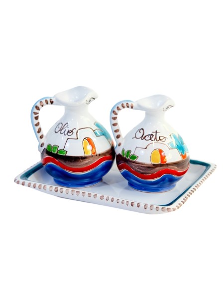 Set Olio e Aceto Dammusi Ceramiche De Simone