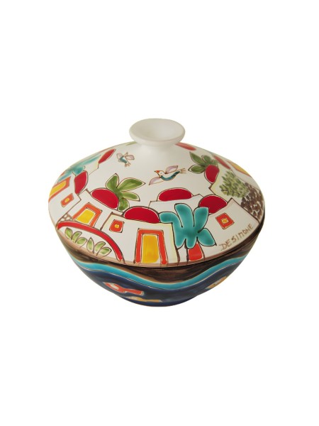 Biscuit jar Dammusi BSC241DDA Ceramiche De Simone