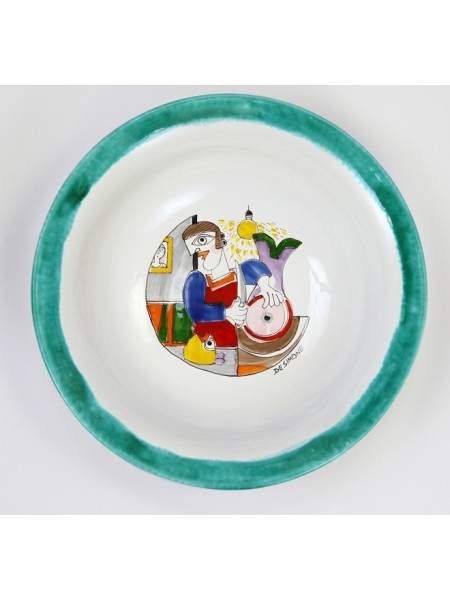 Round Plate Folk Fishmonger PTFK-3