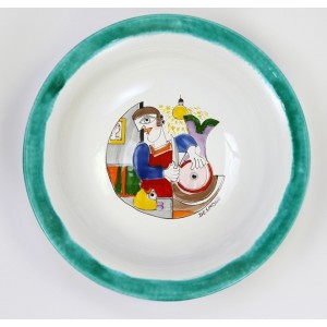 Piatto Tondo Folk Pescivendolo PTFK-3