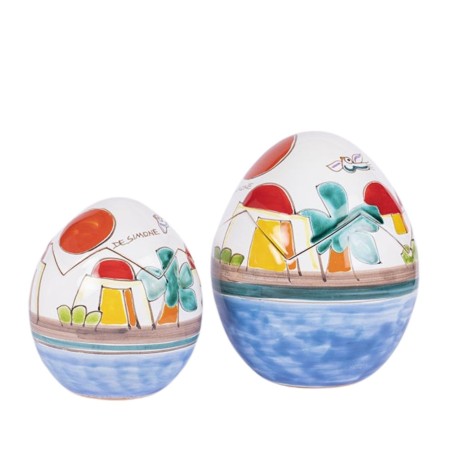Uovo scatola pasqua artigianale Dammusi ceramiche de simone