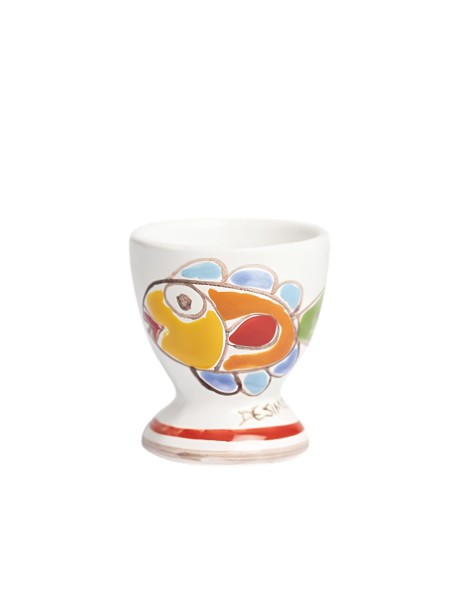 Portauovo Folk Pesce Ceramiche De simone