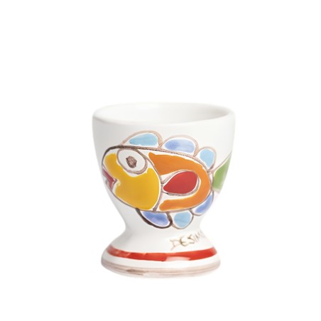 Portauovo Folk Pesce Ceramiche De simone