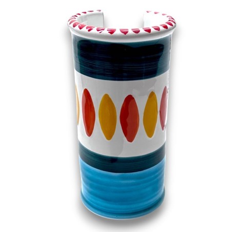 Portabicchieri realizzato a mano Solunto ceramiche de simone