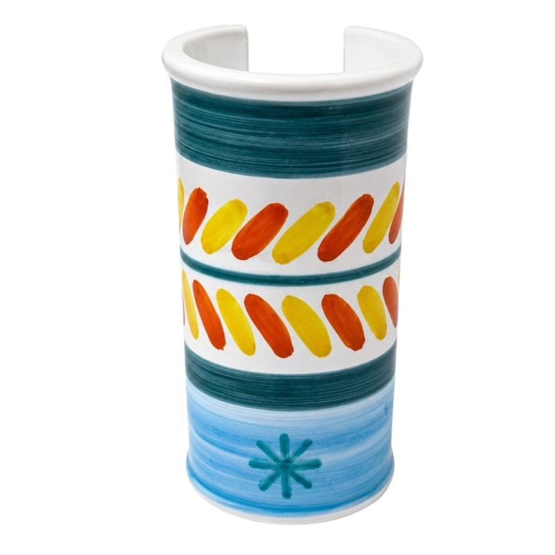 Portabicchieri artigianale Segesta ceramiche de simone