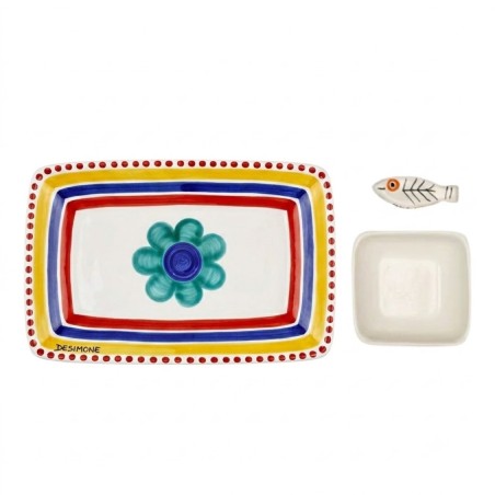 Set sushi ceramica artigianale siciliane Alicudi De Simone