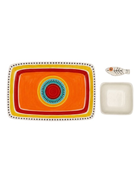 Set sushi ceramica artigianale siciliane Pantelleria De Simone