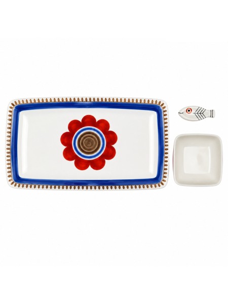 Set sushi ceramica artigianale siciliane Lampedusa De Simone