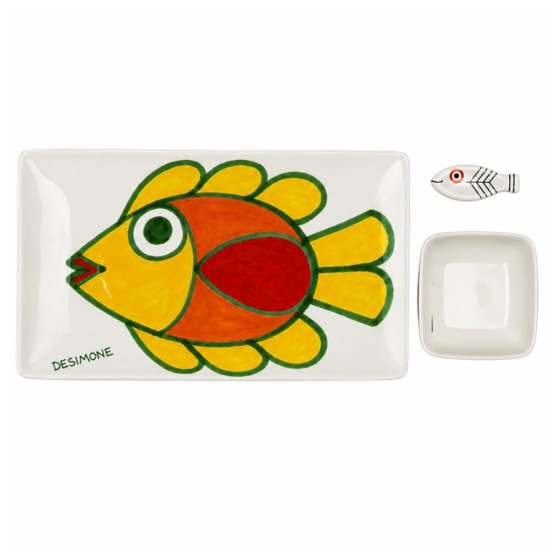 Set sushi ceramica artigianale siciliane Panarea De Simone