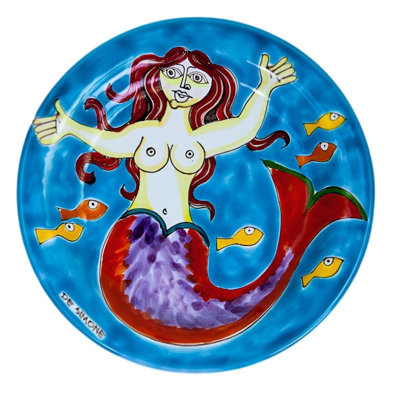 Circular plate DS 18 cm Siren DS-19 Ceramiche De Simone