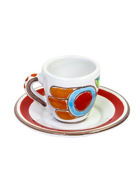 Tazzina caffè piattino Folk TZZ56FK