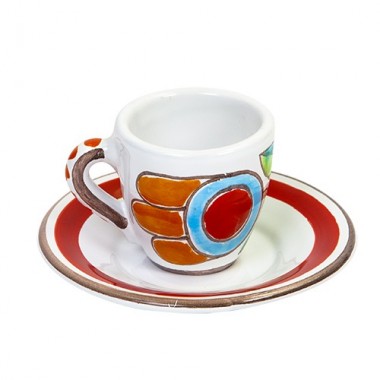 Tazzina caffè piattino Folk TZZ56FK