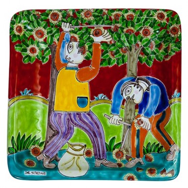 Squared Plate 24x24 DS Chestnut harvesting