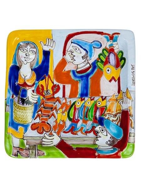 Squared Plate 24x24 DS 21 Fishmonger