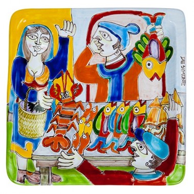 Squared Plate 24x24 DS 21 Fishmonger
