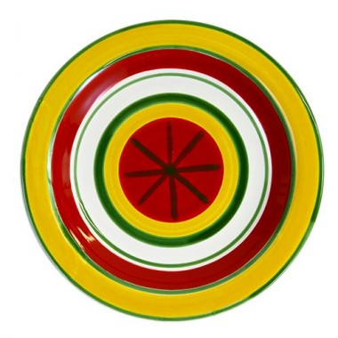 Piatto Tondo ceramiche de simone Procida PTPR