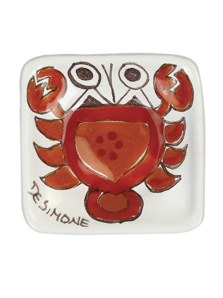 Posacenere Folk Cancro ceramiche de simone PC280FK-5