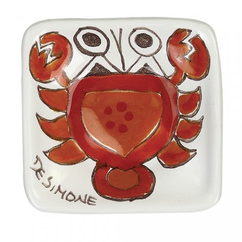 Ashtray Folk Cancer de simone pottery PC280FK-5