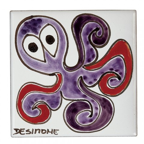 Tozzetto Folk Polpo Ceramiche De Simone TZT685FK-03