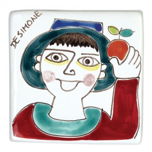 Decorative tile Folk Man with Fruit TZT685FK-11
