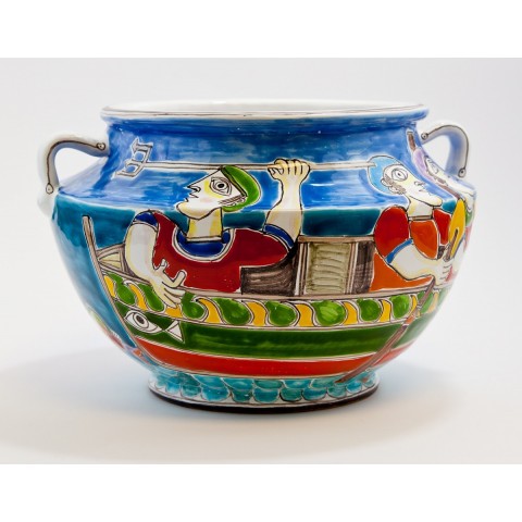 Vaso ceramiche de simone DS Skipos Grecia VS658GR