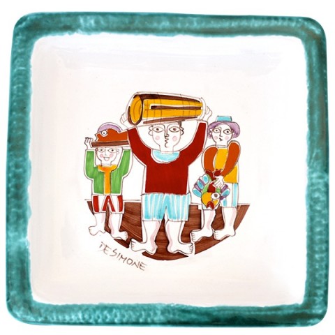 Square Plate Folk PQFK-17 Fish Carriers
