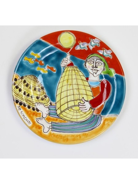 Piatto Tondo DS 18 cm Pescatore PT18DS-05