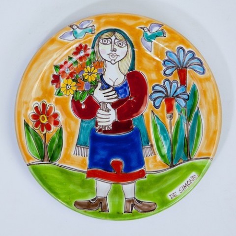 Circular plate DS 18 cm Flowers Harvest PT18DS-48